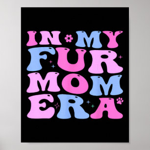 Retro i min Päls Mamma Era Cat Hund Mamma Mor 39s Poster