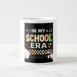 Retro i min skoltidsestetik tillbaka till skolan jumbo mugg