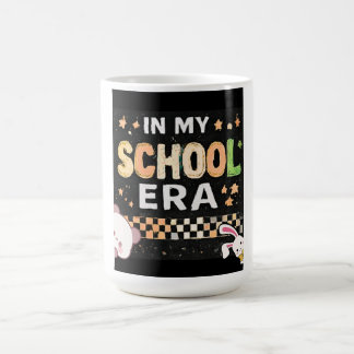 Retro i min skoltidsestetik tillbaka till skolan kaffemugg