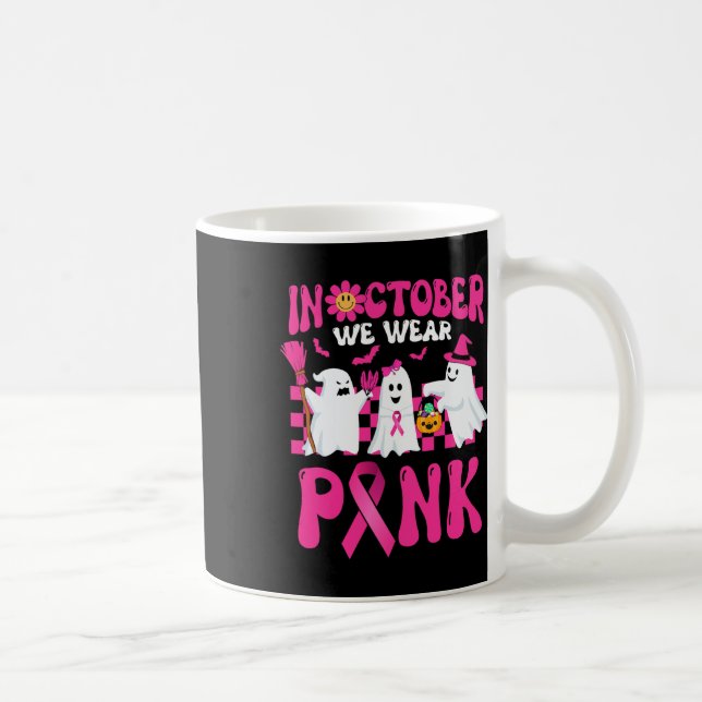 Retro i oktober. Vi Bära Rosa Wizard Spöken Breast Kaffemugg (Höger)