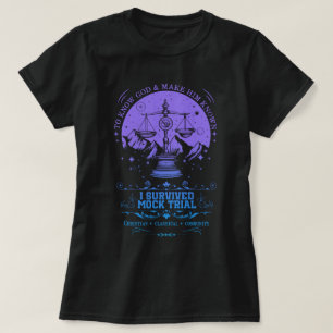 Retro I Överlevde Mock Trial CC Homeschool T Shirt