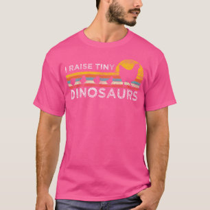 Retro I Raise Tiny Dinosaurs Chicken - Vintage Far T Shirt