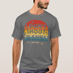 Retro I Shoot Blanks Gender Reveal Baby Show T Shirt