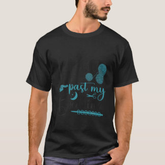 Retro I Sticka tidigare Min Bedtime Sewing Knitter T Shirt