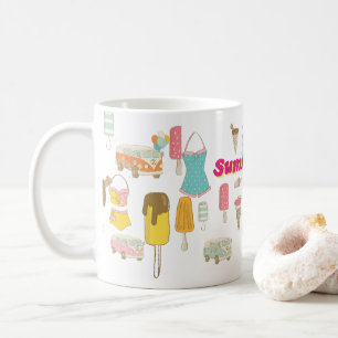 Retro Ice Cream sommar Party Kaffemugg