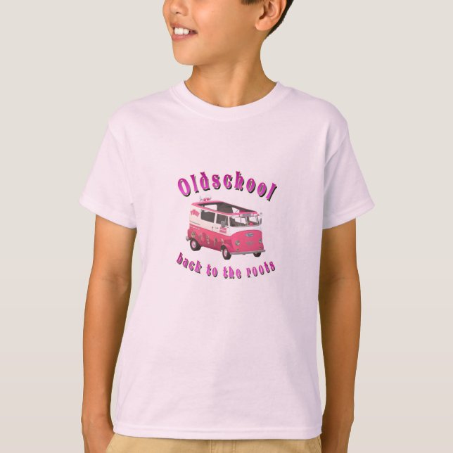 Retro Ice Cream Van Oldschool Vibes Tee (Framsida)