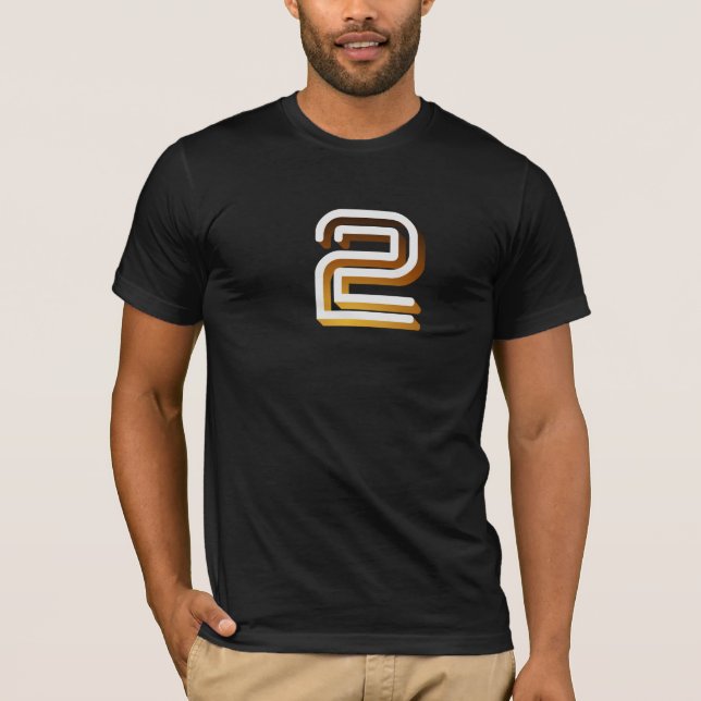 Retro ID-logotyp för television BBC2 T Shirt (Framsida)