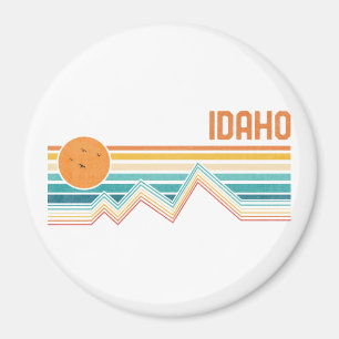 Retro Idaho Boise Nampa Souvenir Vintage utomhus Magnet