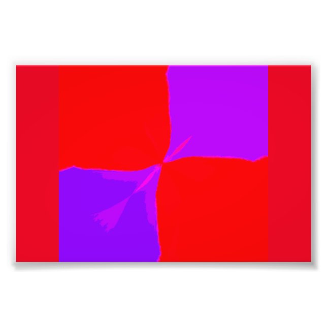 Retro Image 1 Lila & Red Kodak Pro-fotoutskrifter Fototryck (Framsidan)