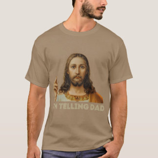 Retro Imponerande Pappa Rolig Religiös Kristen Jes T Shirt