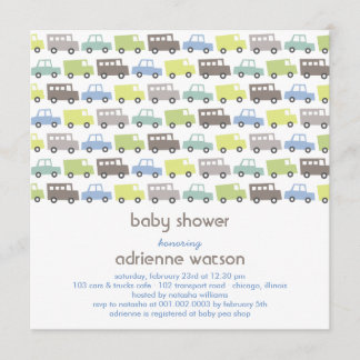 Retro inbjudan för baby shower för
