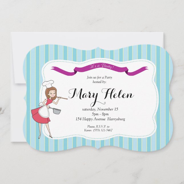 Retro inbjudan för personlig för (Framsida)