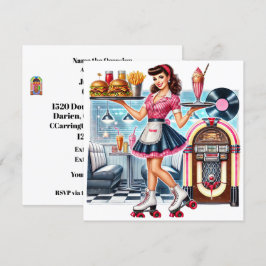 Retro-inbjudan Inbjudningar