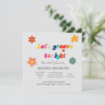 Retro Inbjudningskort för möhippan