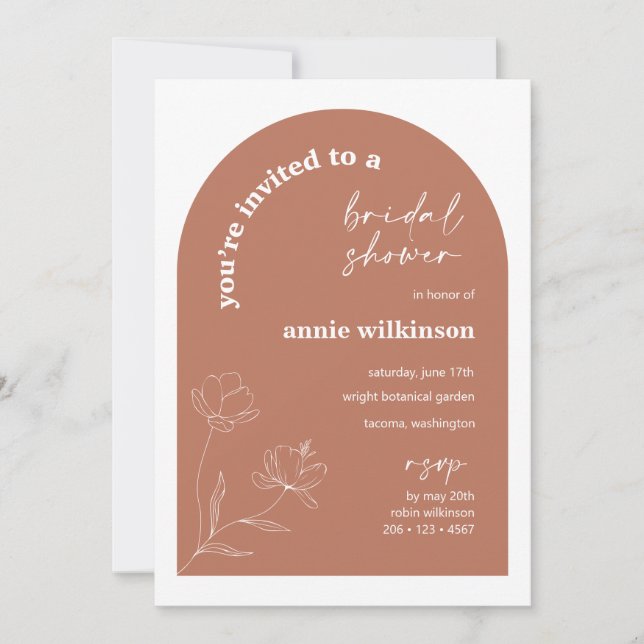 Retro Inbjudningskort för möhippan Bröllopsfest (Framsida)