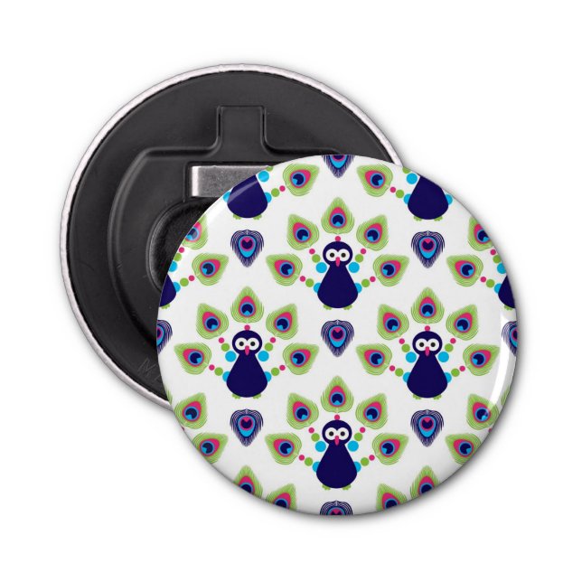 retro india exotisk påfågel flasköppnare (Framsidan)