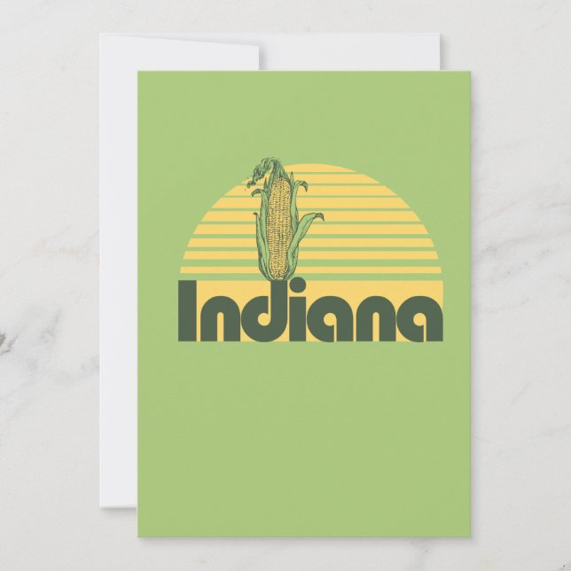 Retro Indiana Inbjudningar (Framsida)