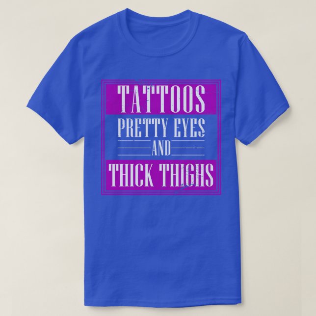 Retro Inked Girl Tattoos T Shirt (Design framsida)