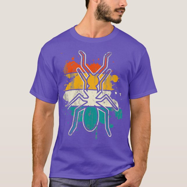 Retro Insekter entomologi - djurpresentantanter T Shirt (Framsida)