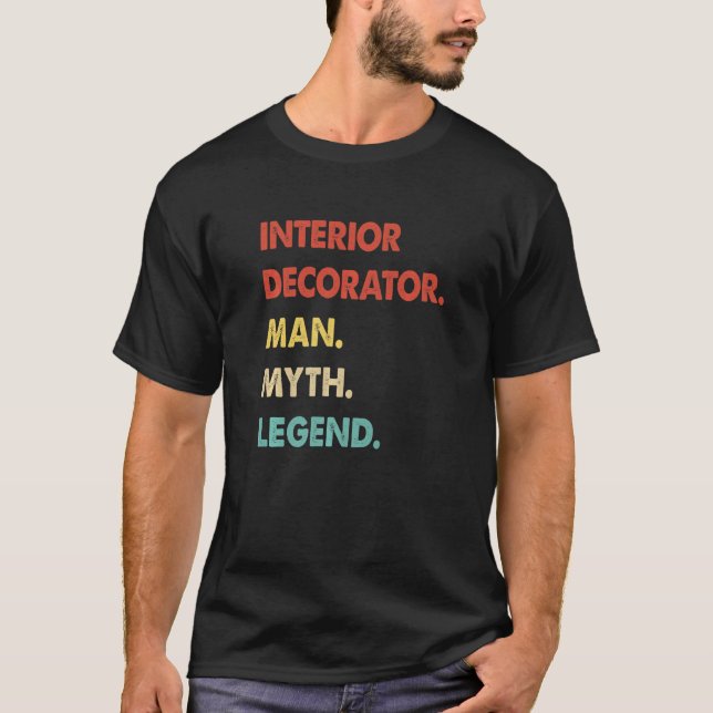 Retro Insida Decorator Man Myth Legend T Shirt (Framsida)