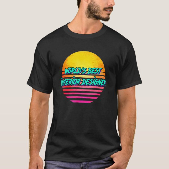Retro Insida Designer T Shirt (Framsida)
