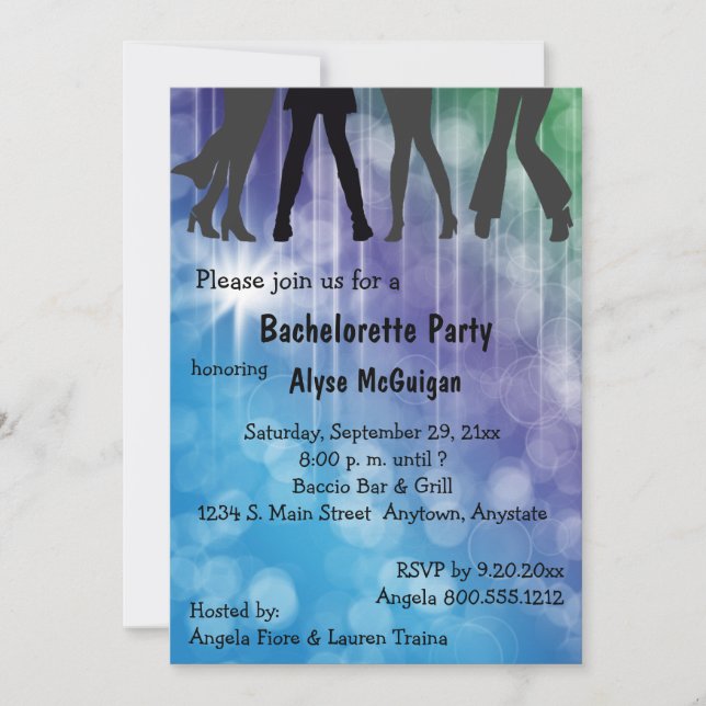 Retro Inspired Colorful Party-inbjudan Inbjudningar (Framsida)