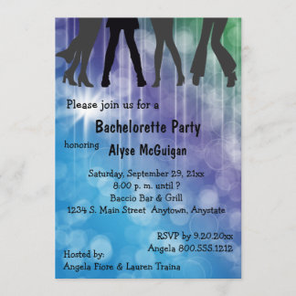 Retro Inspired Colorful Party-inbjudan Inbjudningar