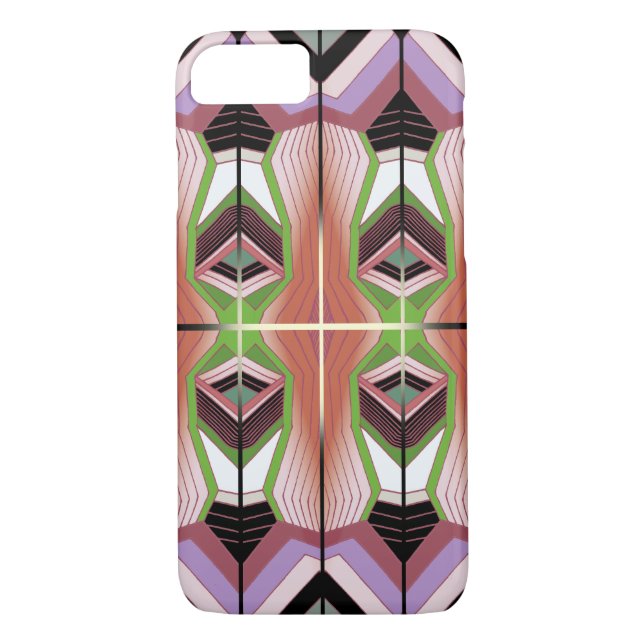 Retro Inspired Geometric Mönster Case-Mate iPhone Skal (Baksida)