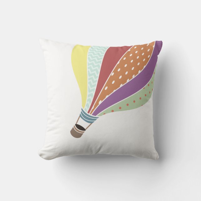 Retro Inspired Luftballong Pillow Kudde (Framsida)