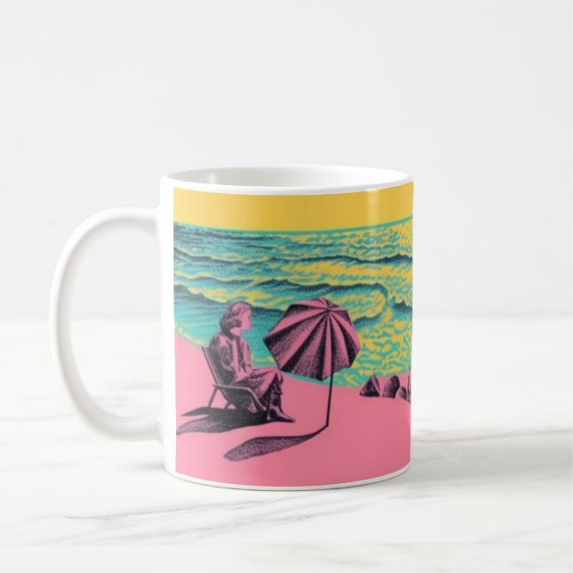 Retro-inspirerad mugg, homeware kaffemugg (Vänster)