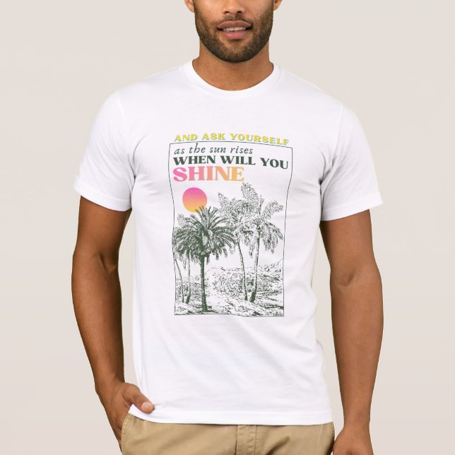 retro inspirerande egenvård Citat  T Shirt (Framsida)