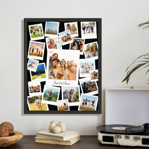 Retro Instant Film Bild 21 Photo Collage Poster