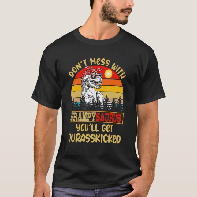 Retro  inte med Grampysaurus Du får Jura T Shirt (Framsida)