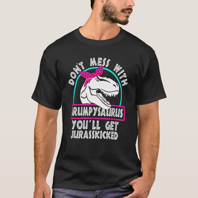 Retro  inte med Grumpysaurus Du får Jura T Shirt (Framsida)
