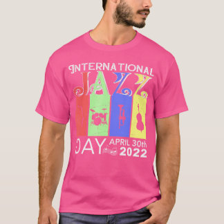 Retro Internationell Jazz Music Day 2022 Jazz Musi T Shirt