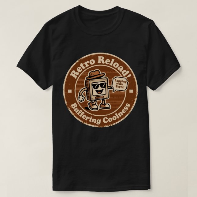 Retro Internet Culture "Lagging with Stil"-gåva T Shirt (Design framsida)