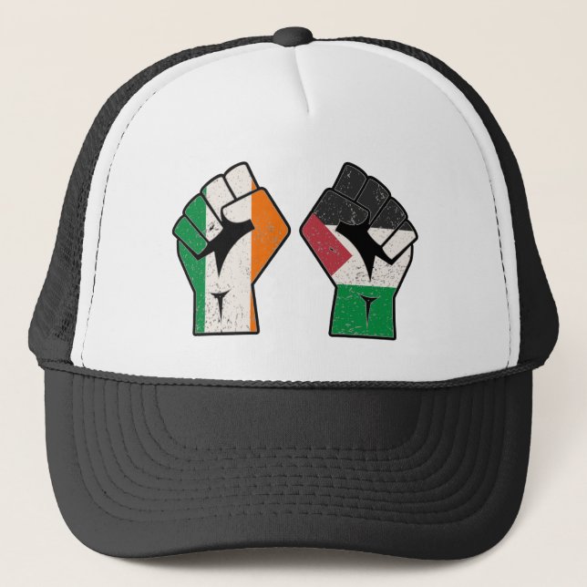 Retro Ireland Palestine Solidarity Fist revolution Keps (Framsida)