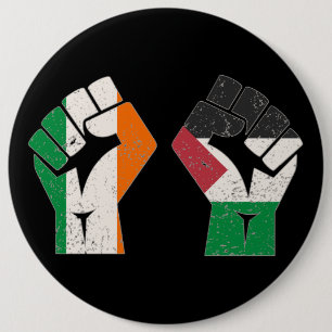 Retro Ireland Palestine Solidarity Fist revolution Knapp