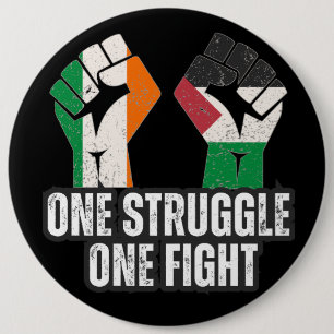 Retro Ireland Palestine Solidarity Fist revolution Knapp