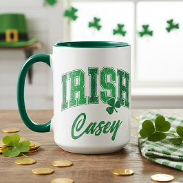 Retro Irish Pride Monogram St patrick's day Mugg