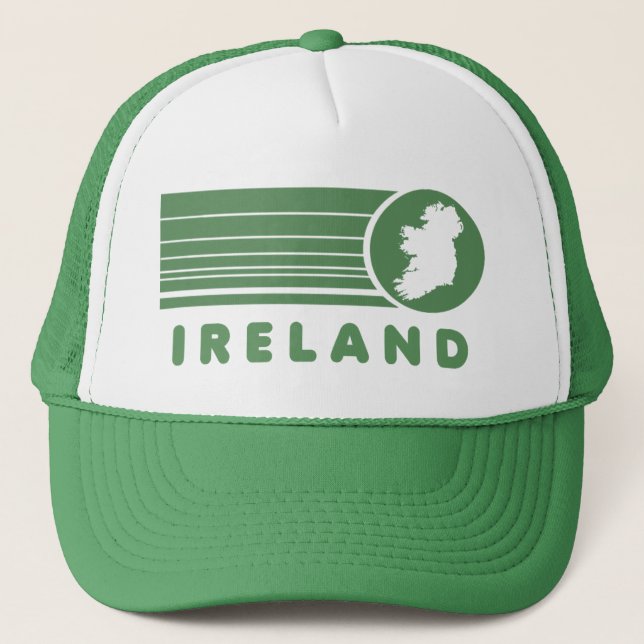Retro Irland Grön Truckerhatt Keps (Framsida)