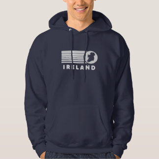 Retro Irland Hooded tröja Sweatshirt Med Luva