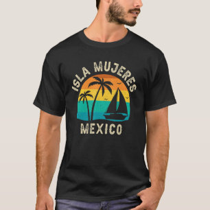 Retro Isla Mujeres Mexico Sunset Matching Family T Shirt