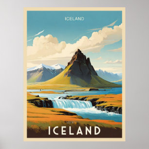 Retro Islands Äventyr Island Poster