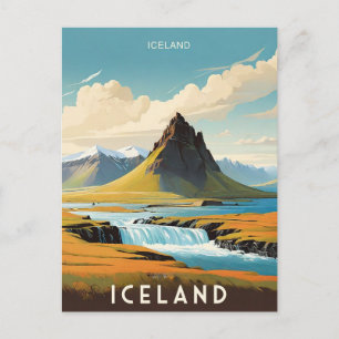 Retro Islands Äventyr Island Vykort