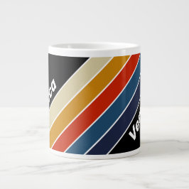 Retro Isregn med namn på ränder Jumbo Mugg