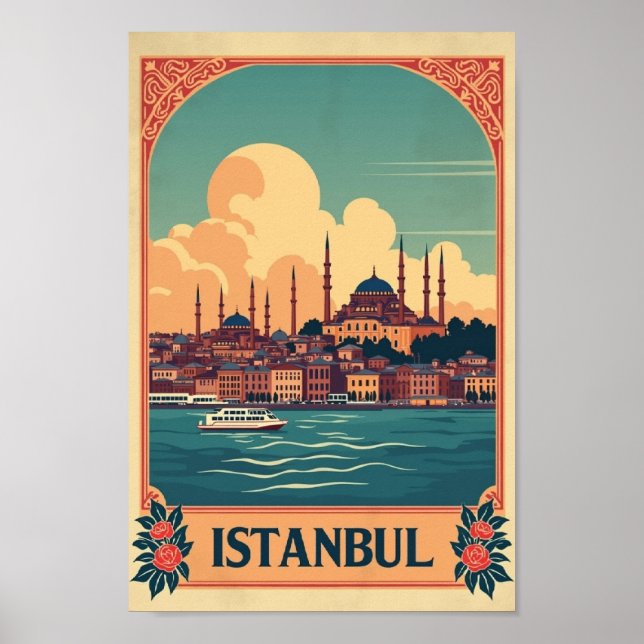 Retro Istanbul: Where East Meets West Poster (Framsidan)