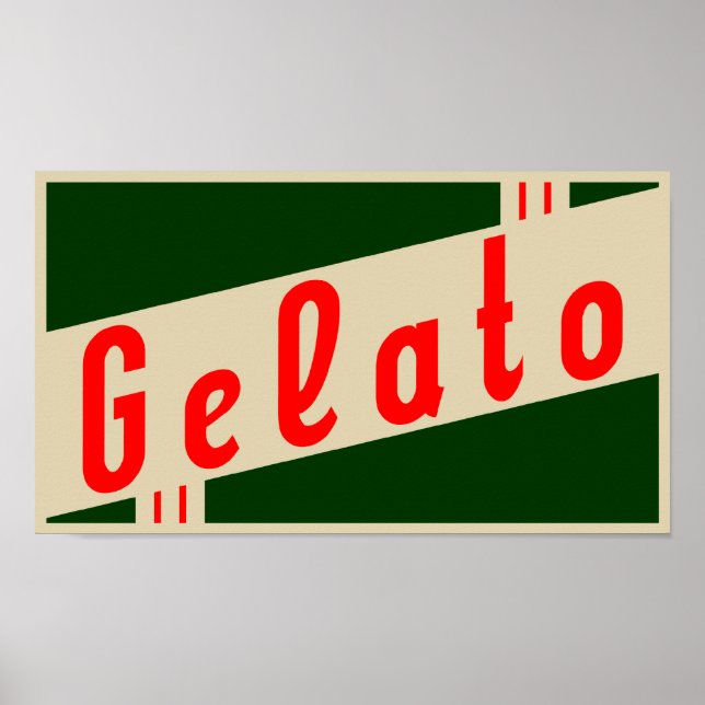 retro italian gelato poster (Framsidan)