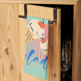 Retro Italian Ice Cream Cones Kökshandduk