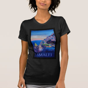Retro italien för affischAmalfi kusten T-shirt